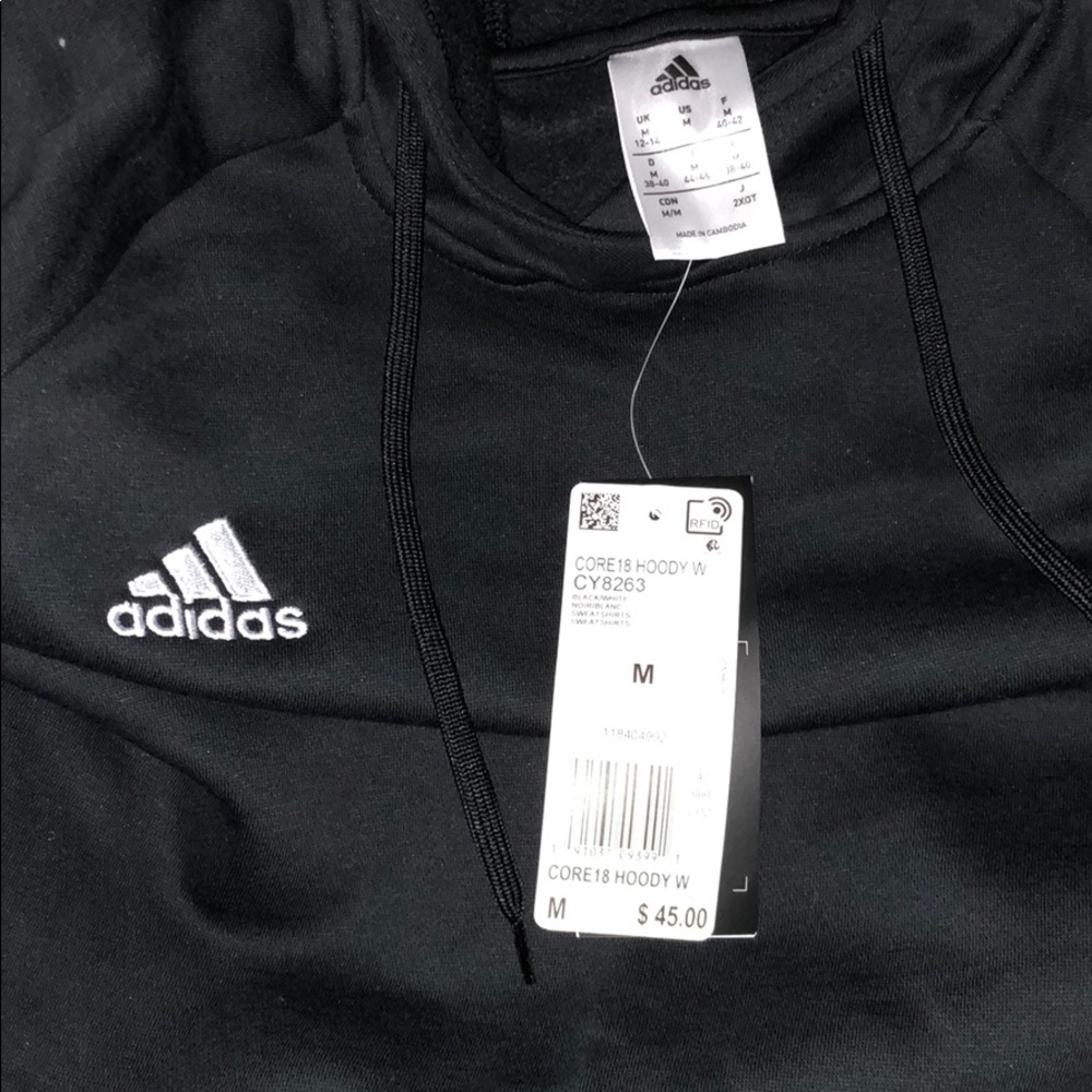 Brand New Adidas Core 18 Hoody - Picture 4 of 5